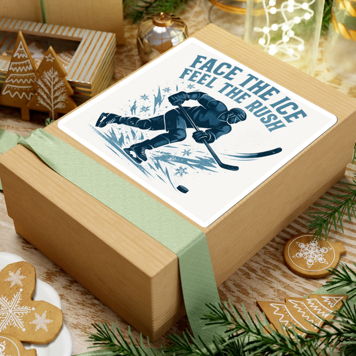 Hockey Sticker Smash Kiss-Cut Stickers