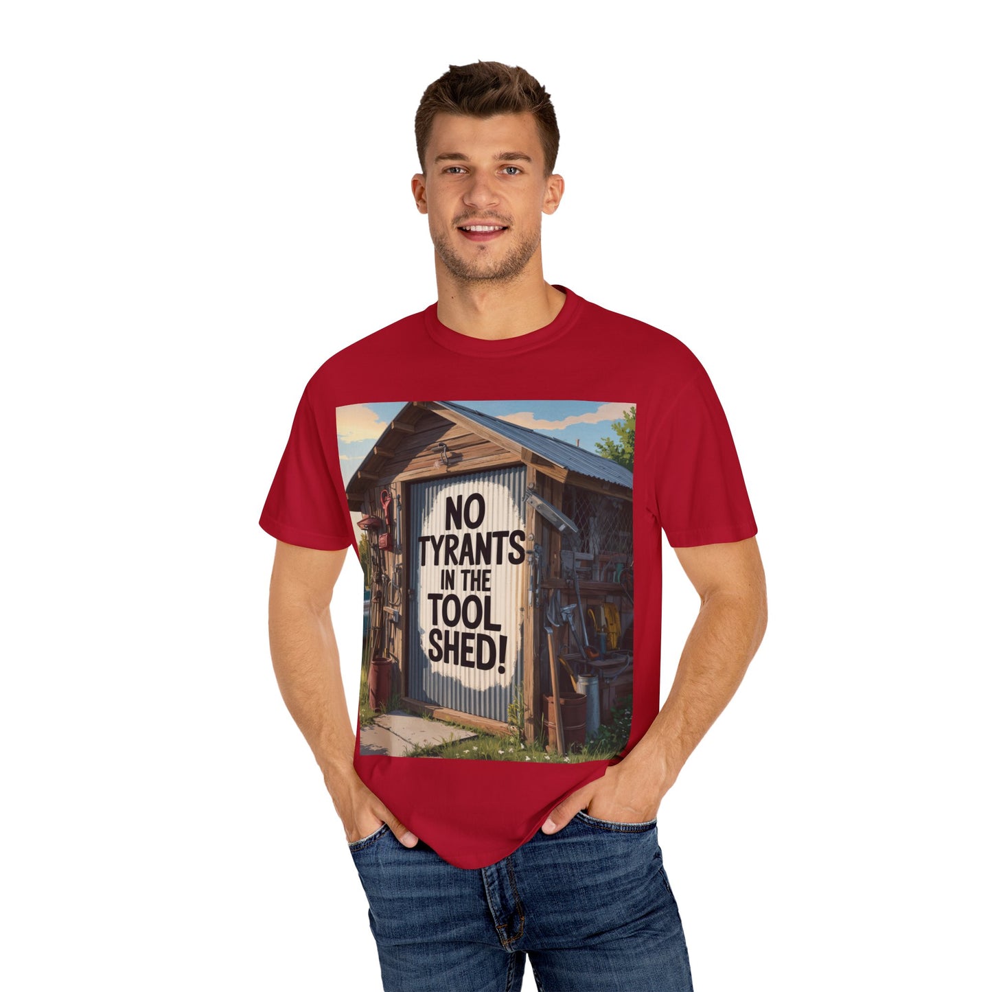 Garment-Dyed T-Shirt with Motivational Quote - Perfect for Casual Wear, Gifts, Home Decor, and Outdoor Adventures