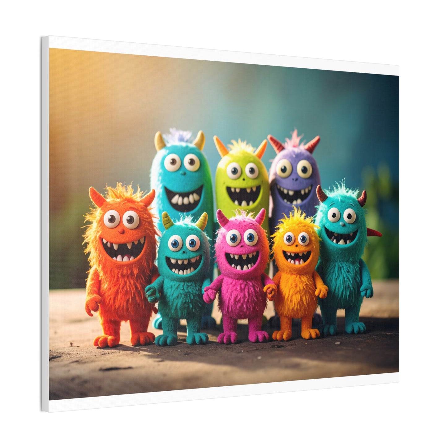 Colorful Monster Art Canvas