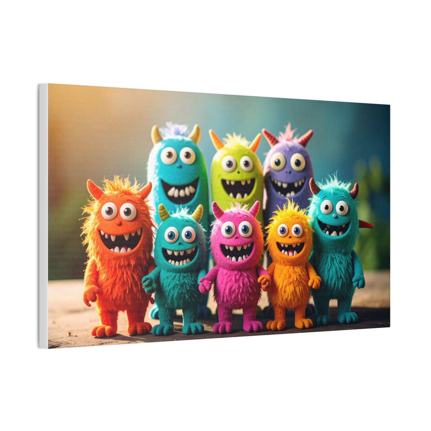 Colorful Monster Art Canvas