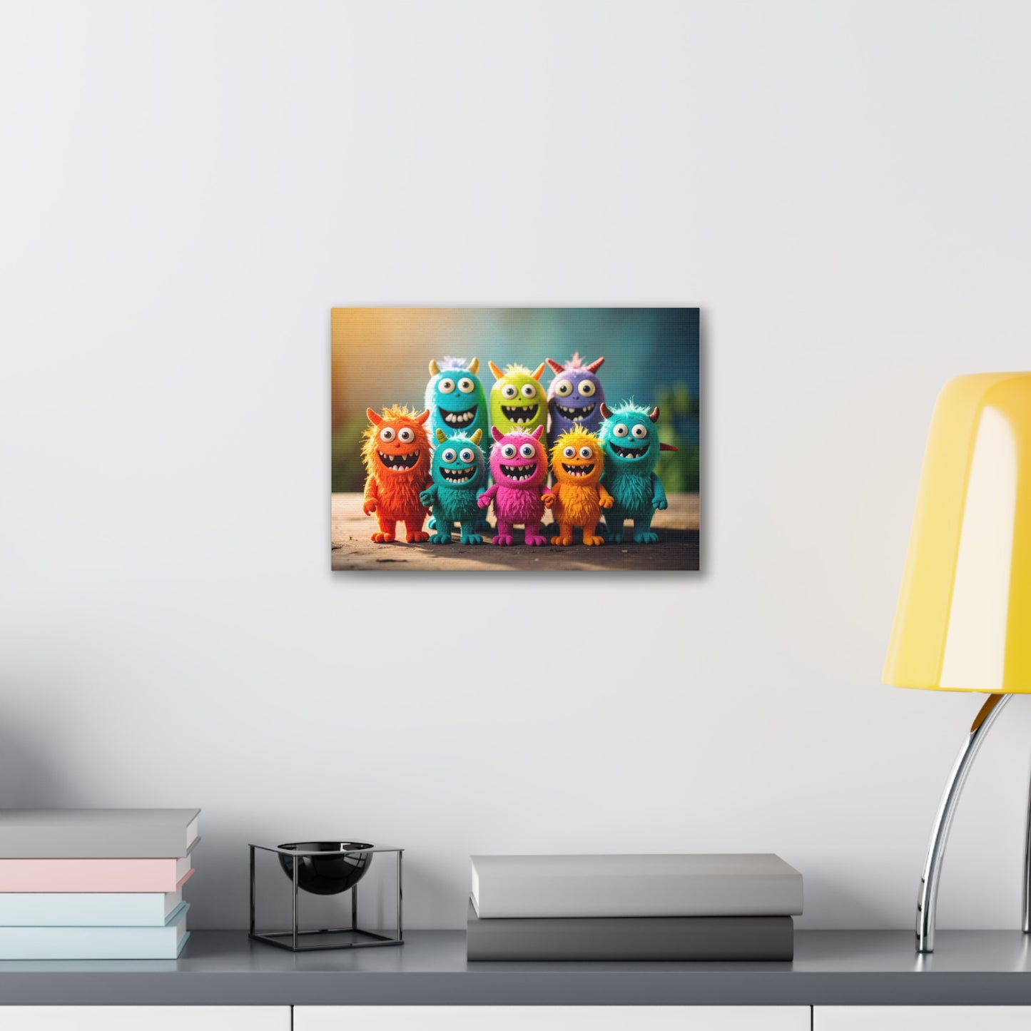 Colorful Monster Art Canvas