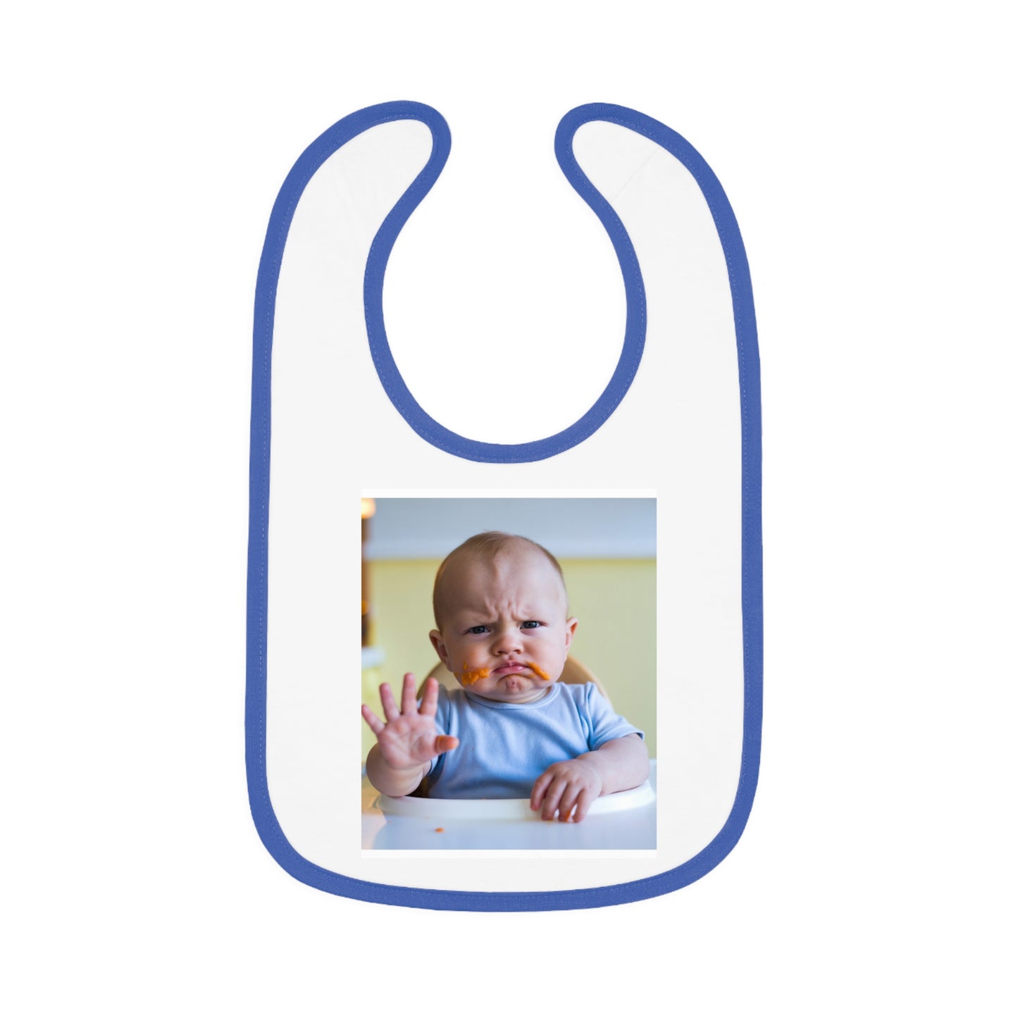baby says "yuck" bib