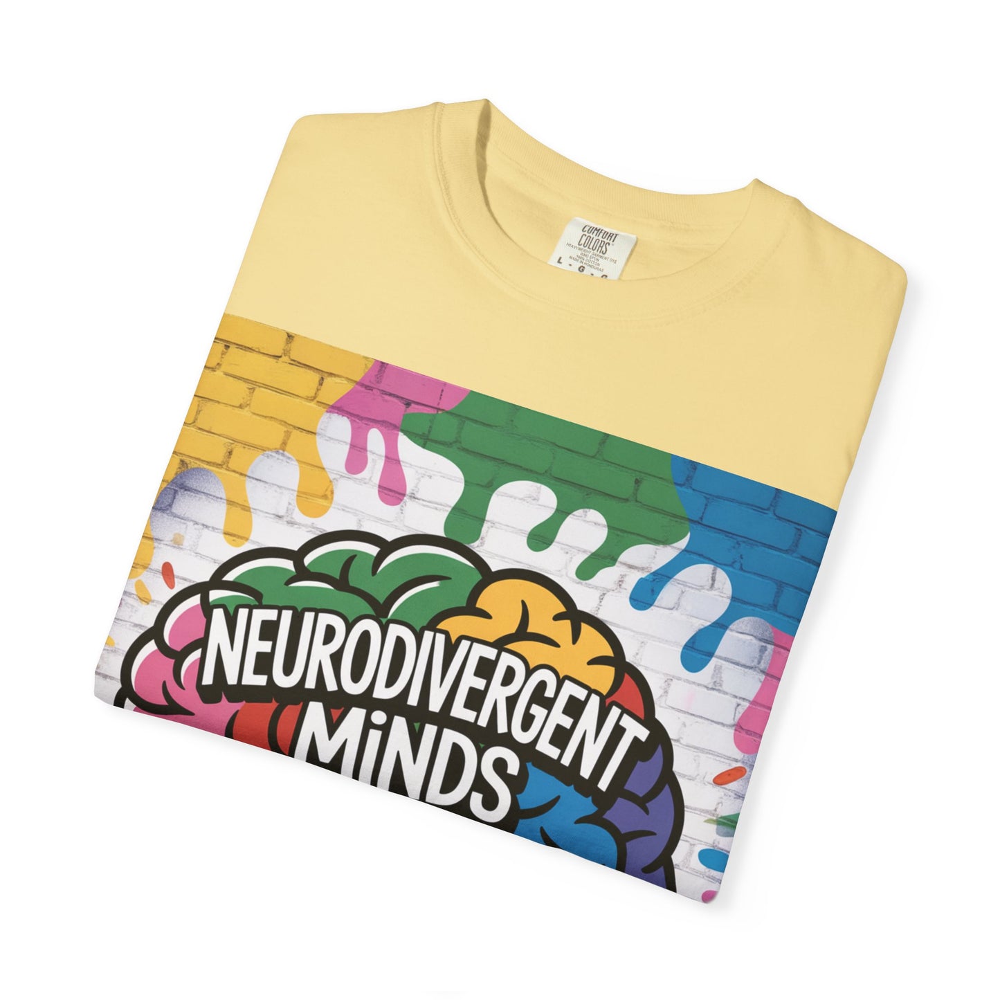 Neurodivergent Minds Shine T-Shirt | Unisex Graphic Tee, Colorful Awareness Shirt, Gift for Neurodiverse Friends, Fun Casual Wear, Artsy Tee