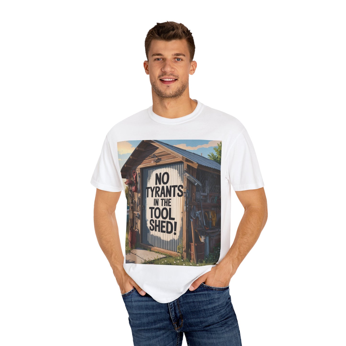 Garment-Dyed T-Shirt with Motivational Quote - Perfect for Casual Wear, Gifts, Home Decor, and Outdoor Adventures