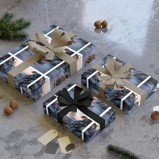 Wrapping Paper Rolls - Winter Wonderland Decorative Tree Design