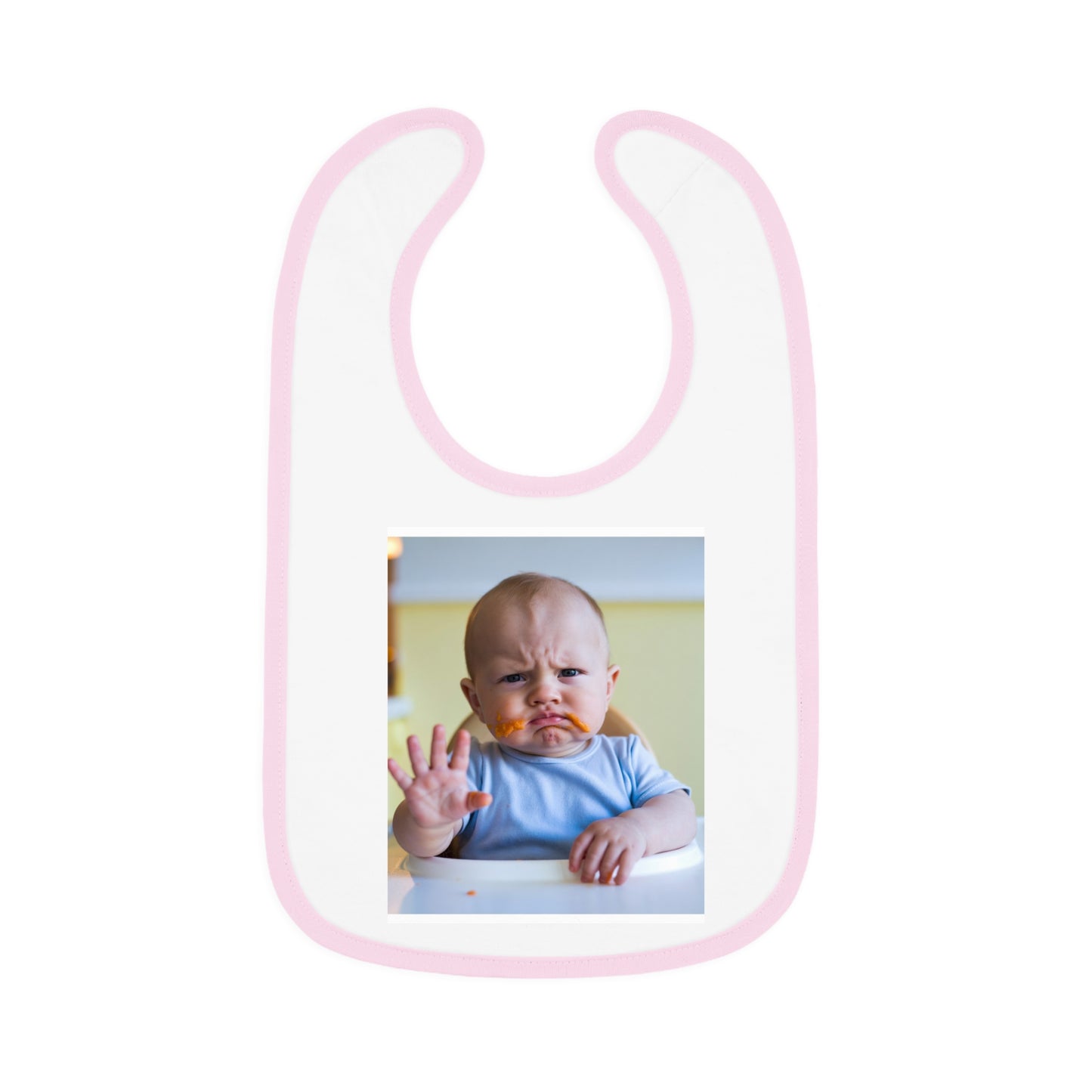 baby says "yuck" bib