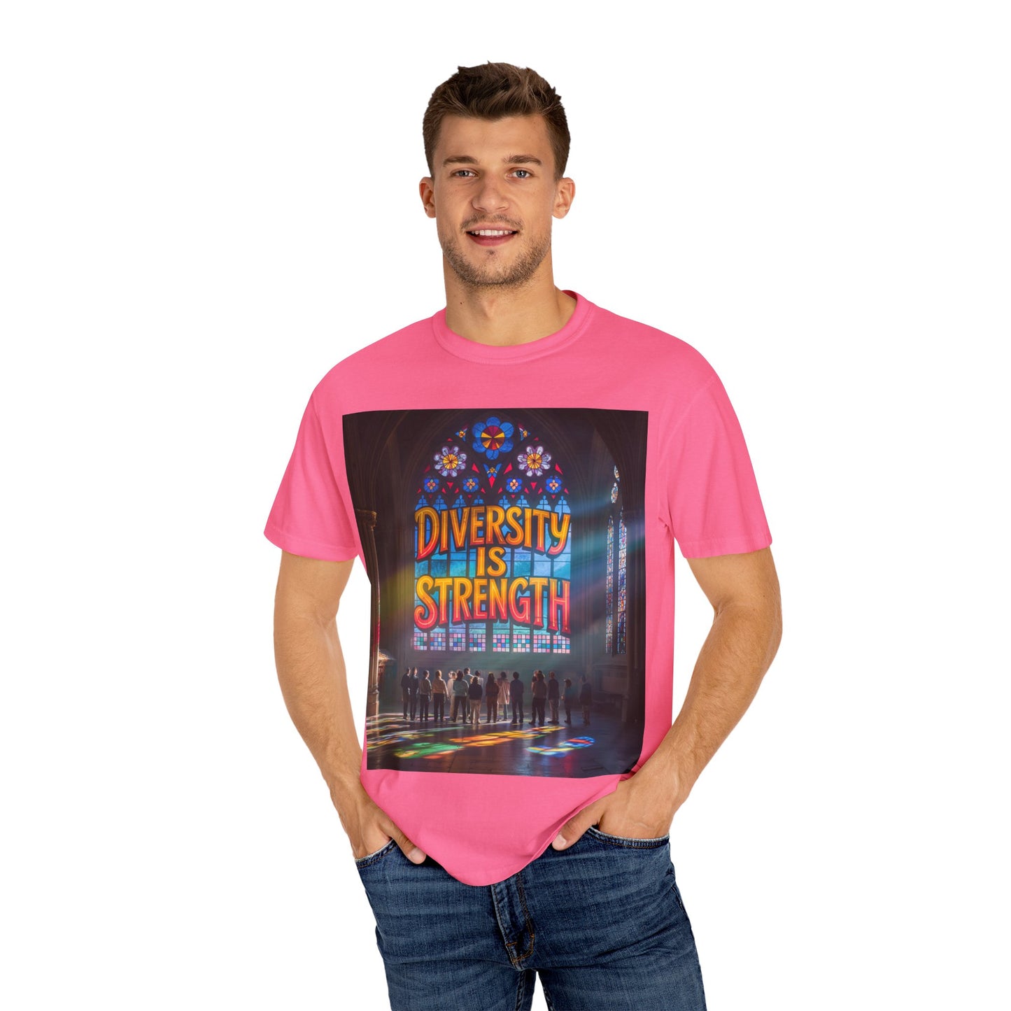 Colorful Diversity is Strength T-shirt | Unisex Fashion Tee, Inspirational Shirt, Equality Apparel, Gift for Activists, Pride Wear