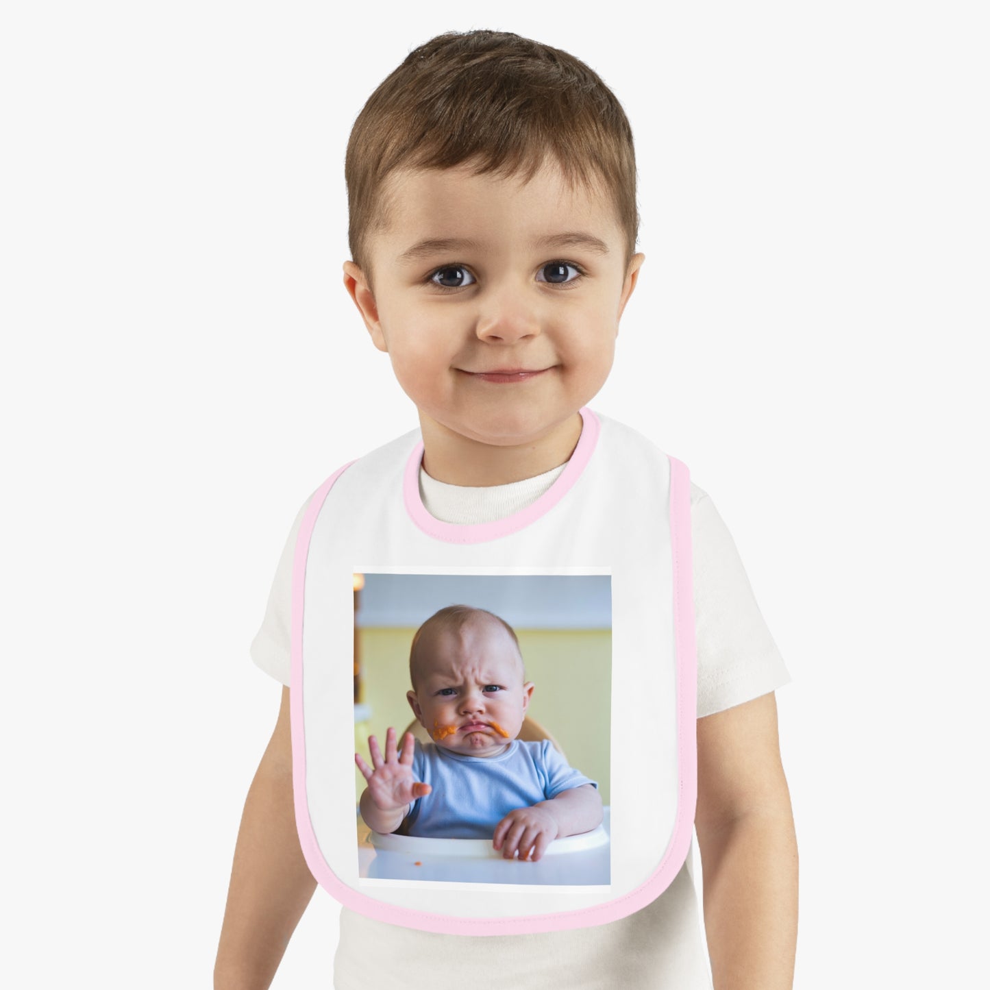 baby says "yuck" bib