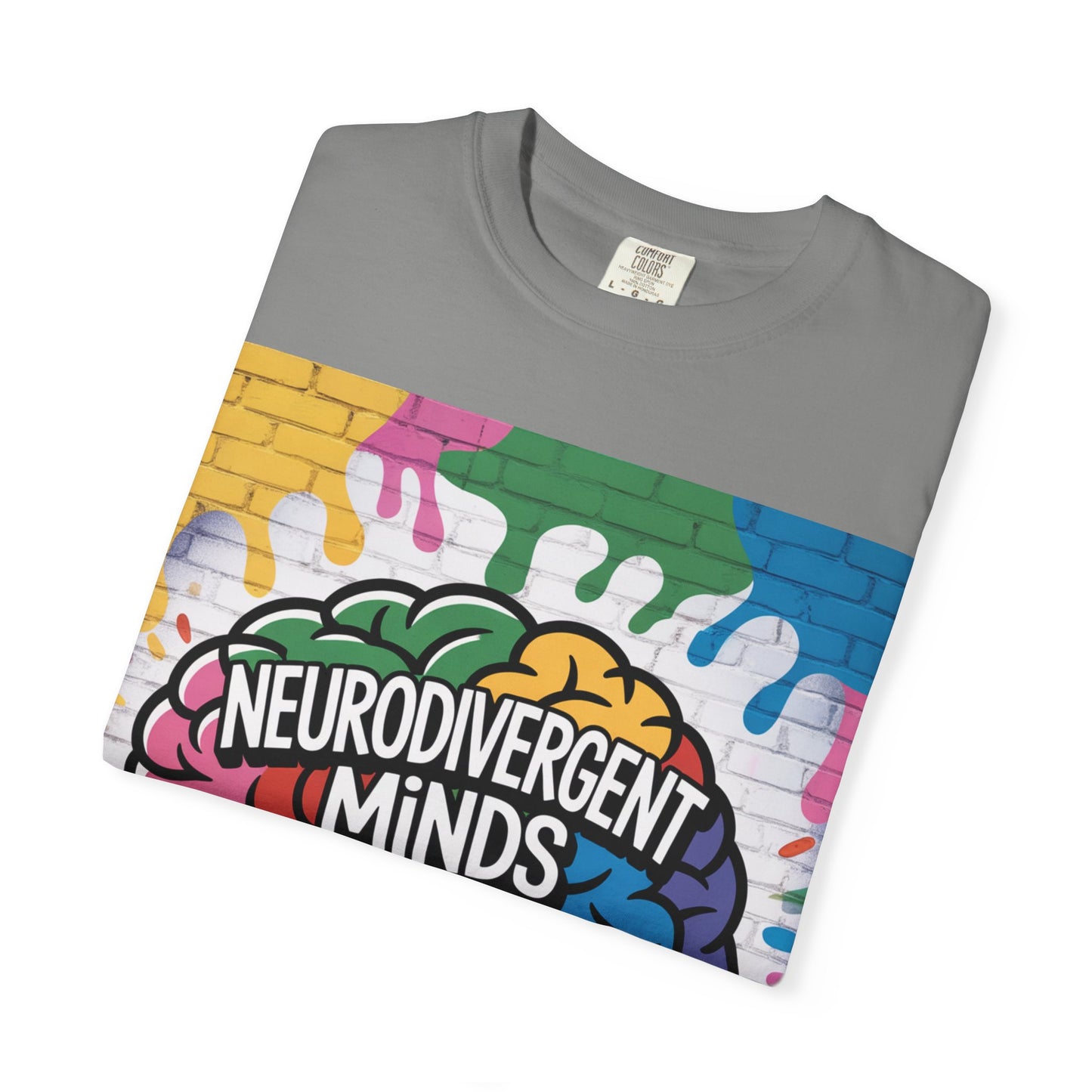 Neurodivergent Minds Shine T-Shirt | Unisex Graphic Tee, Colorful Awareness Shirt, Gift for Neurodiverse Friends, Fun Casual Wear, Artsy Tee