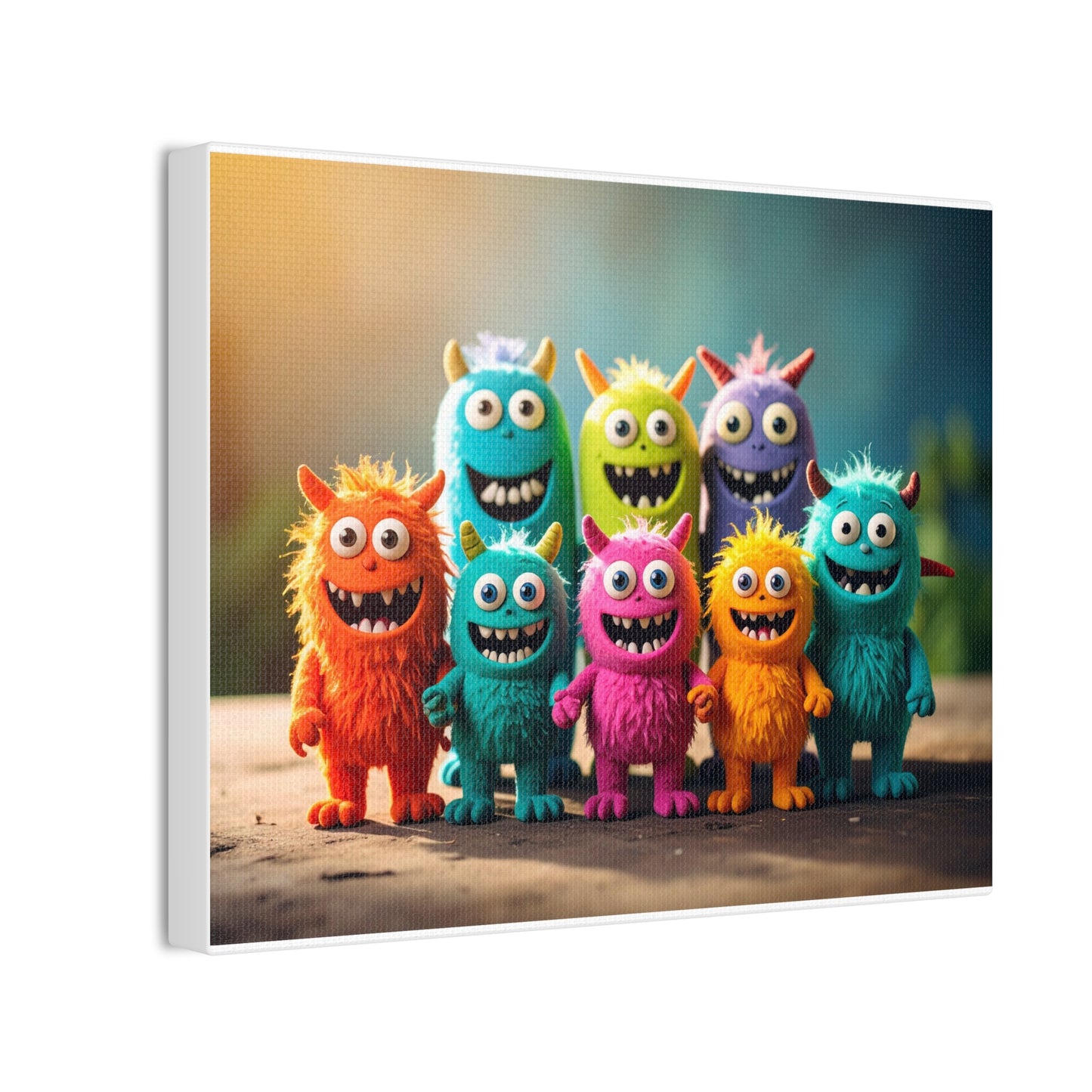 Colorful Monster Art Canvas