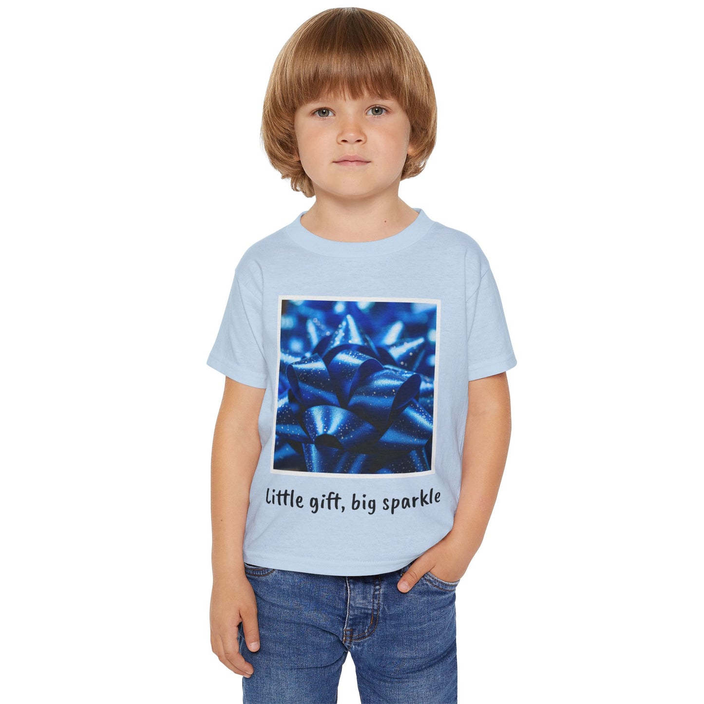 Toddler T-shirt Little Gift Big Sparkle Holiday Fun