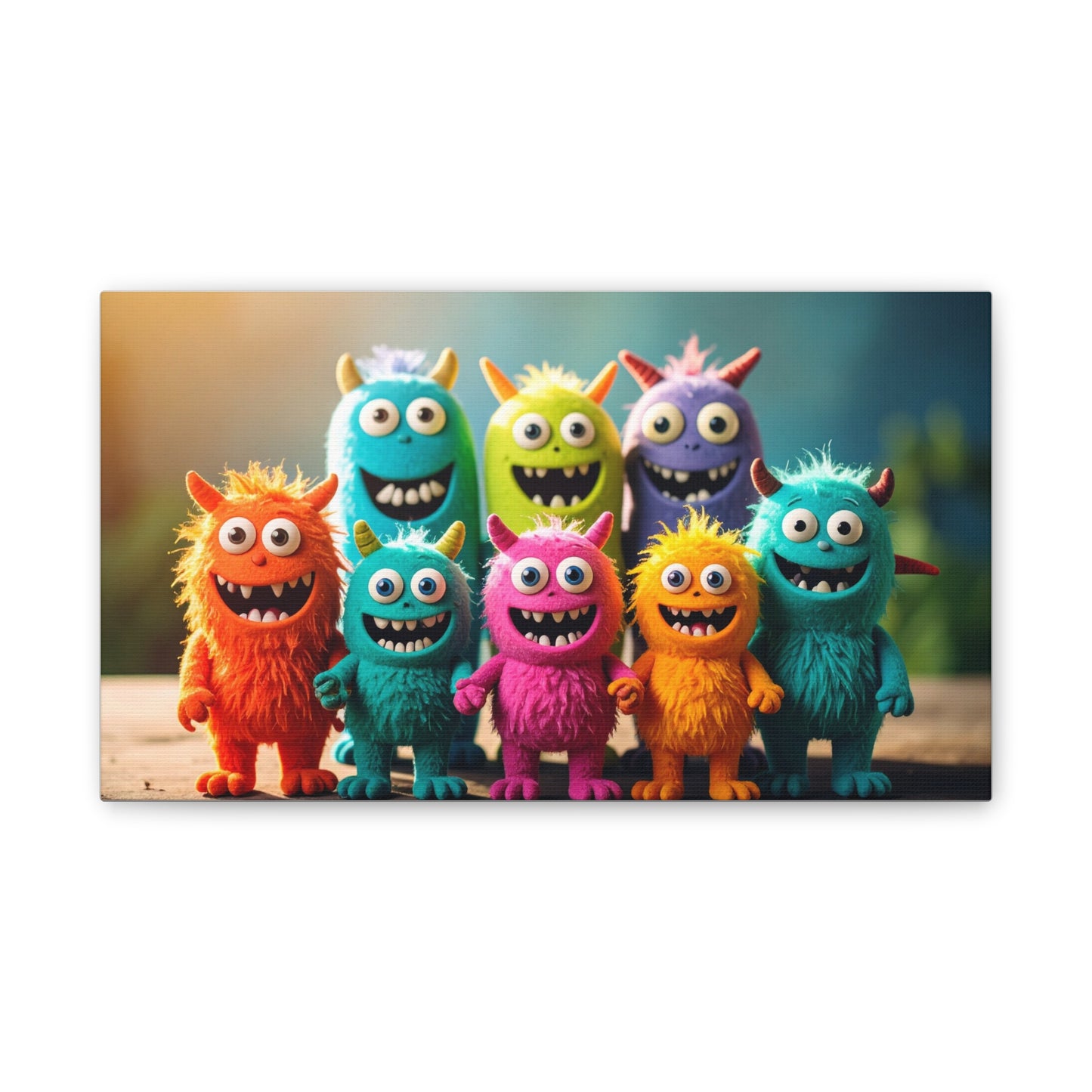 Colorful Monster Art Canvas