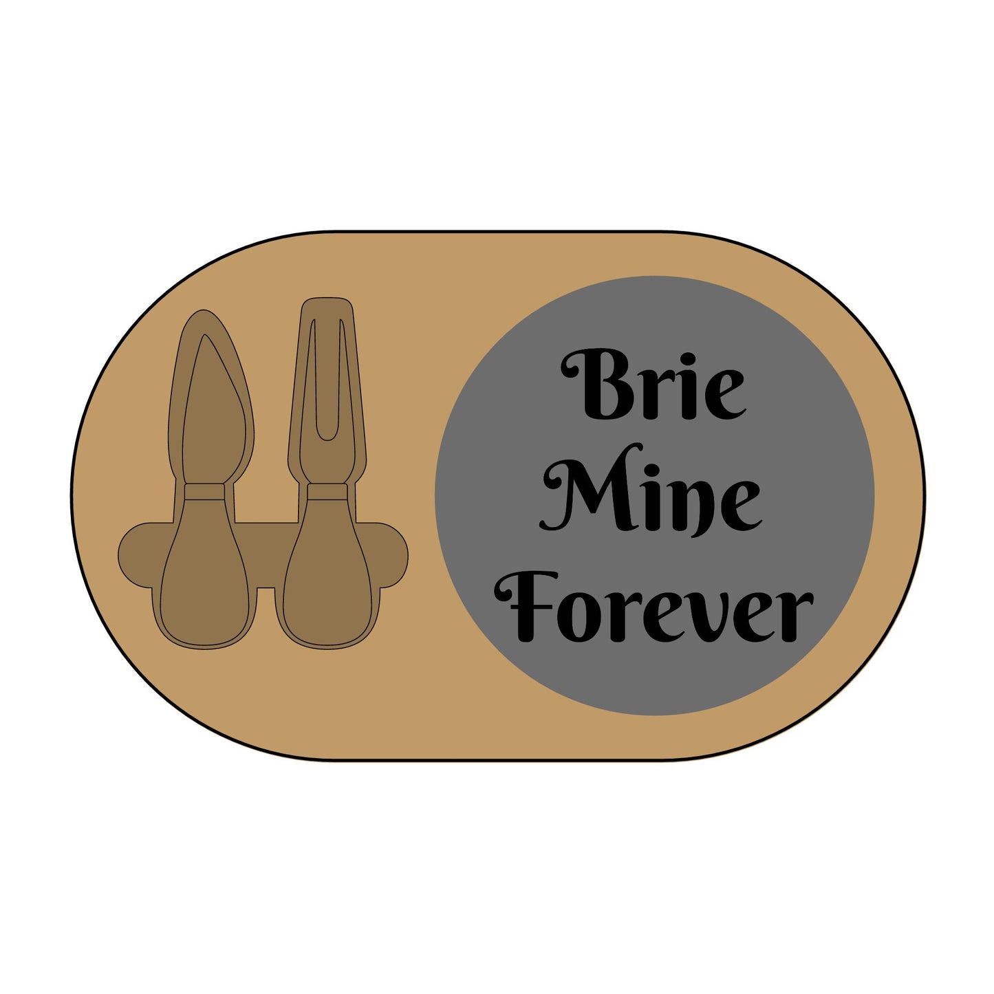Personalized Charcuterie Board - 'Brie Mine Forever' Engraved Serving Board, Wedding Gift, Home Decor, Kitchen Accessory, Wedding, [...]
