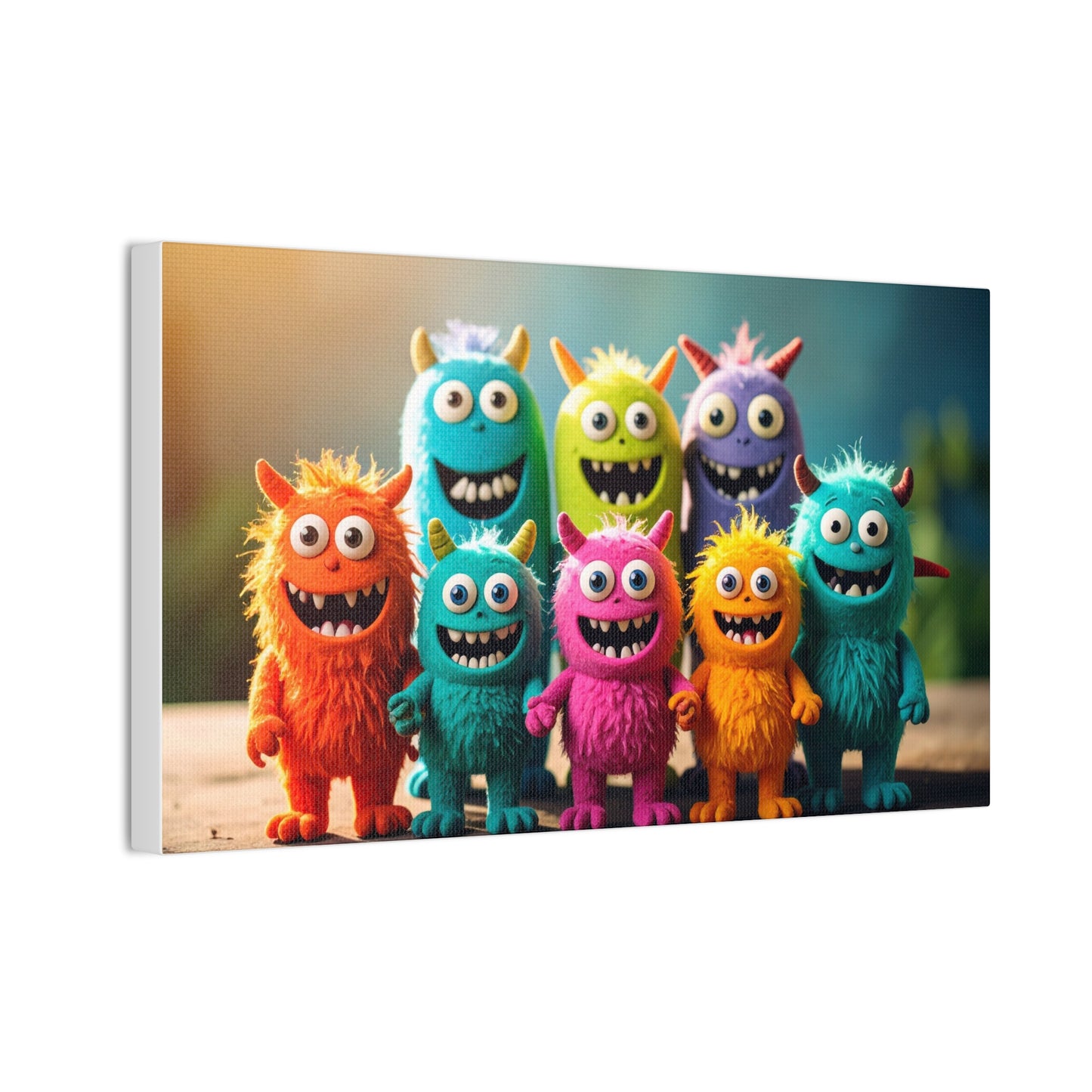 Colorful Monster Art Canvas