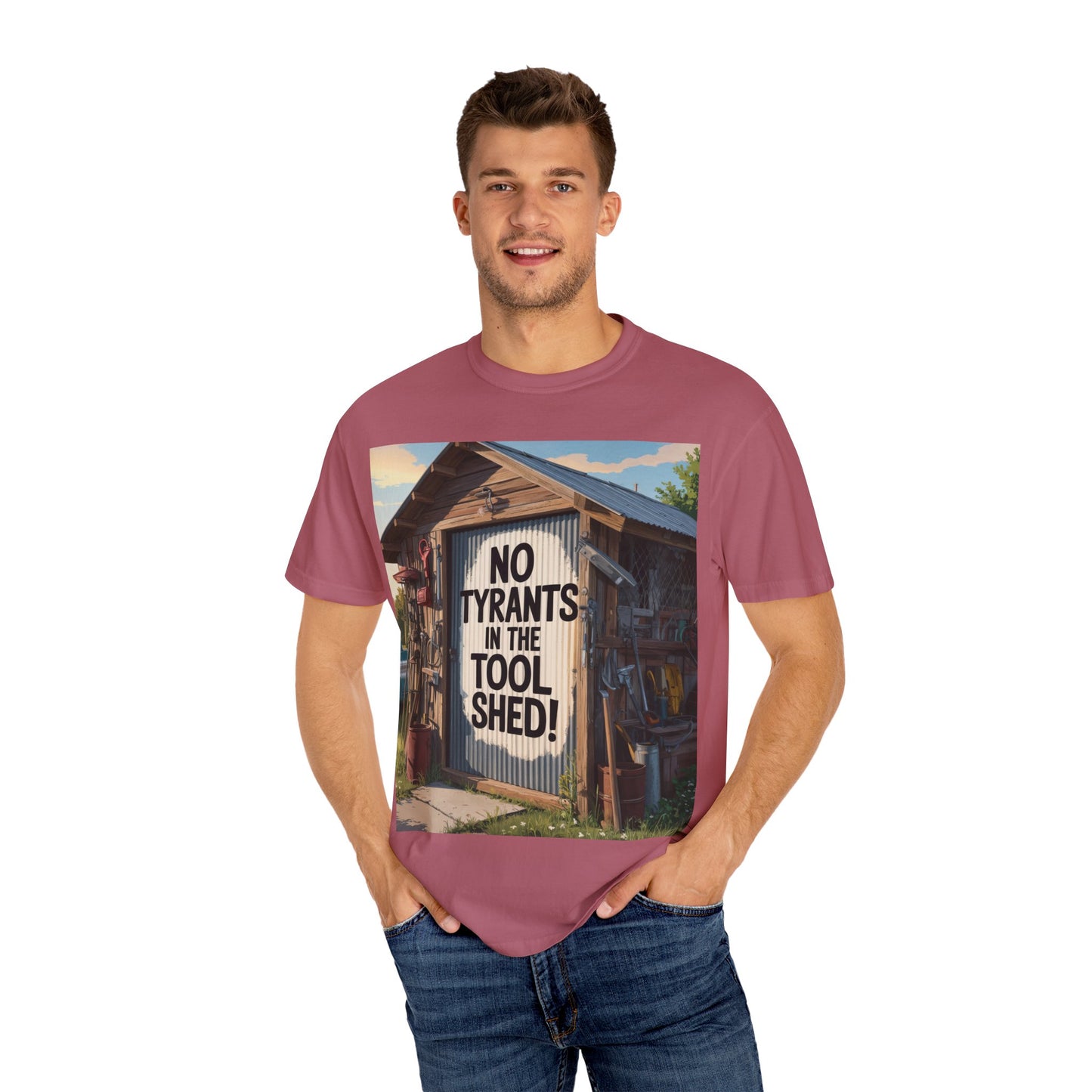 Garment-Dyed T-Shirt with Motivational Quote - Perfect for Casual Wear, Gifts, Home Decor, and Outdoor Adventures