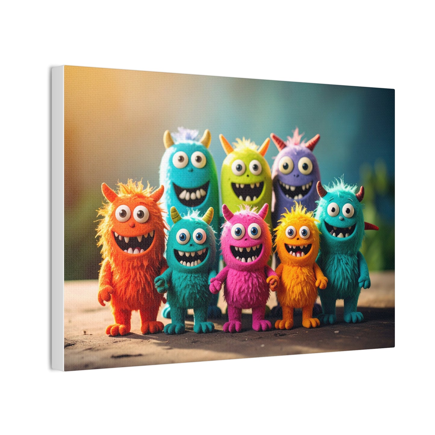 Colorful Monster Art Canvas
