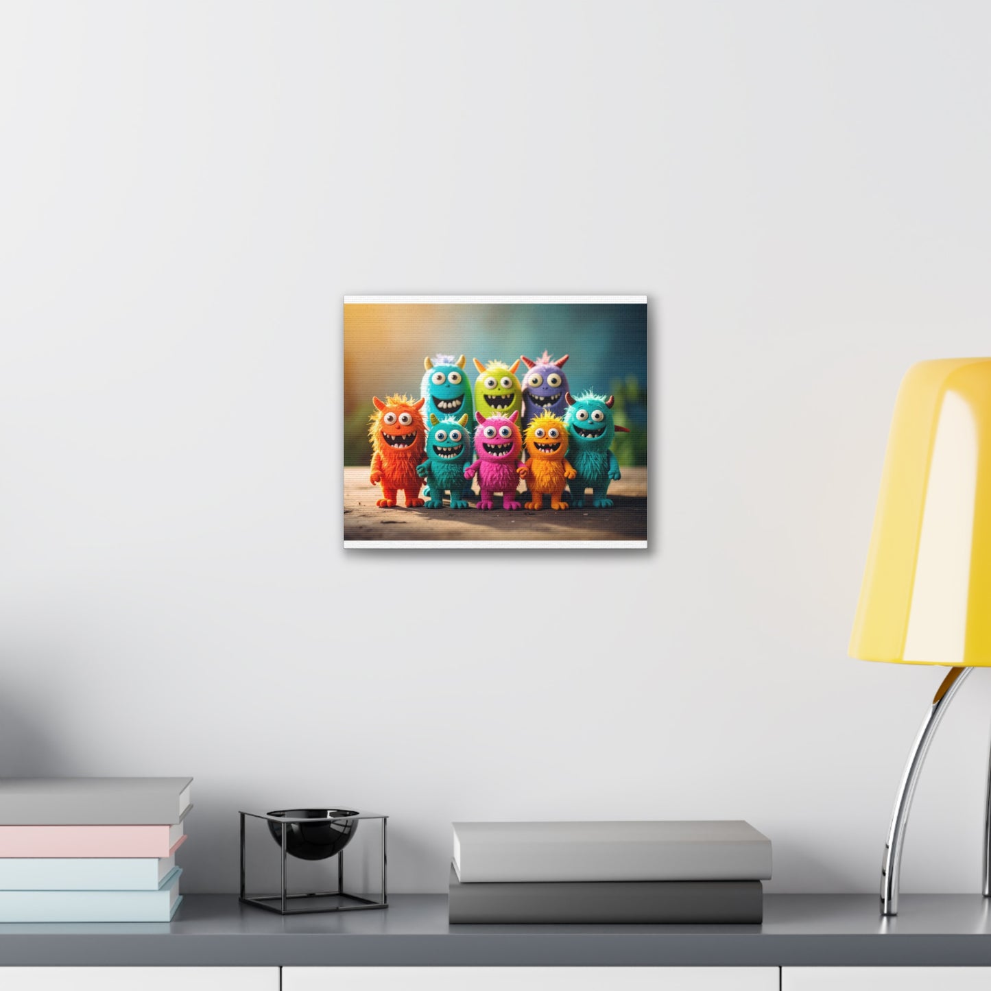 Colorful Monster Art Canvas