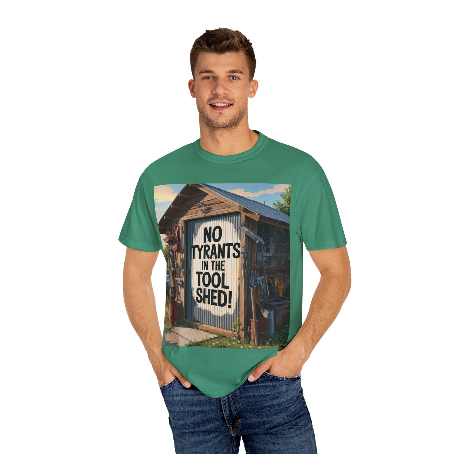 Garment-Dyed T-Shirt with Motivational Quote - Perfect for Casual Wear, Gifts, Home Decor, and Outdoor Adventures