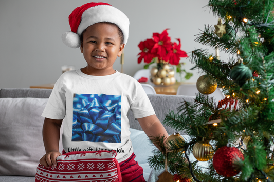 Toddler T-shirt Little Gift Big Sparkle Holiday Fun