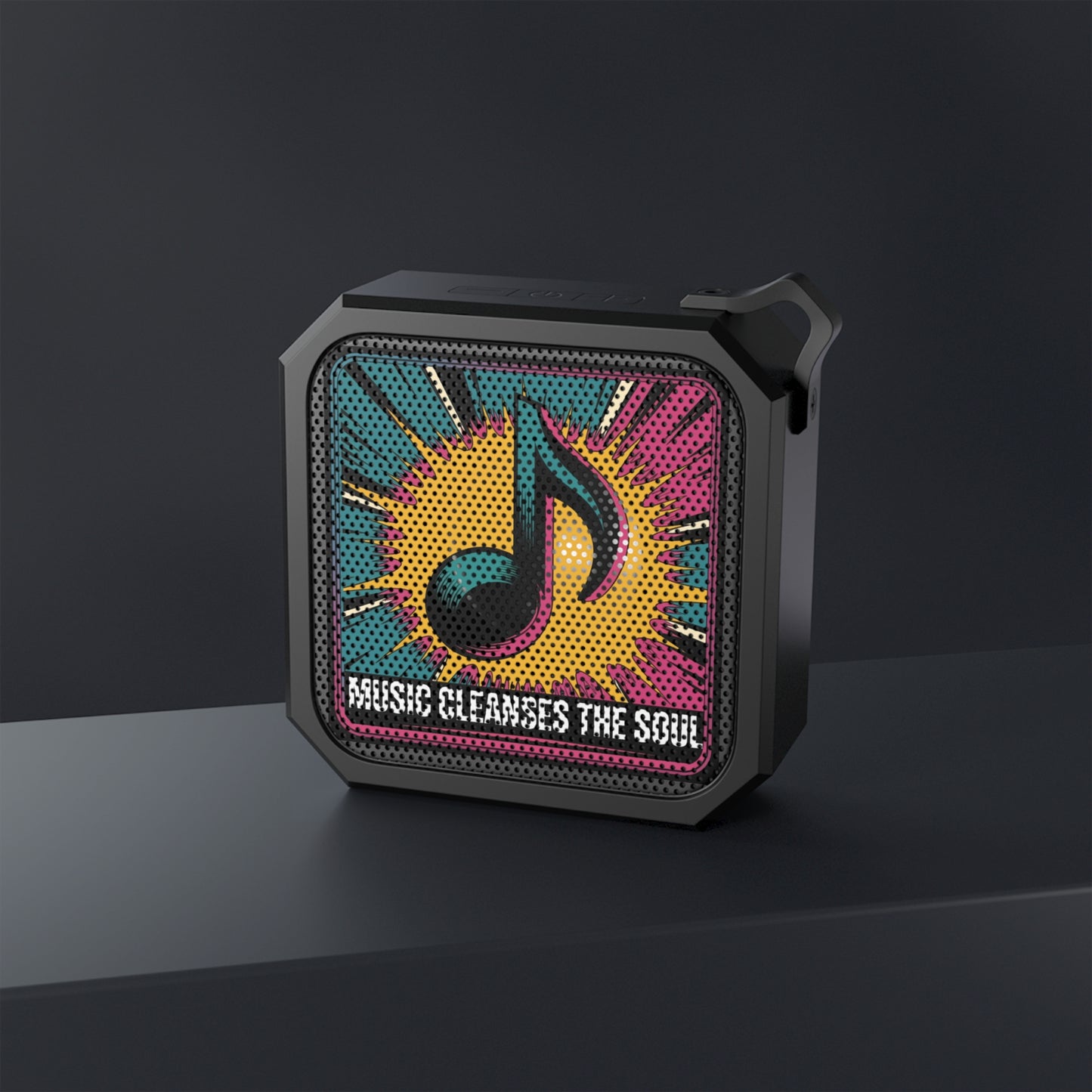 Music cleanses the soul speaker