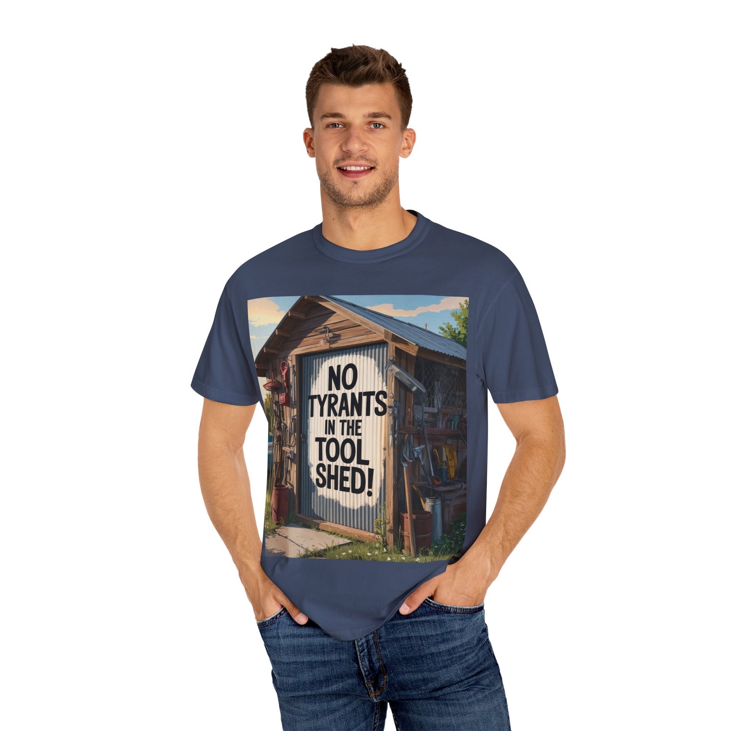 Garment-Dyed T-Shirt with Motivational Quote - Perfect for Casual Wear, Gifts, Home Decor, and Outdoor Adventures