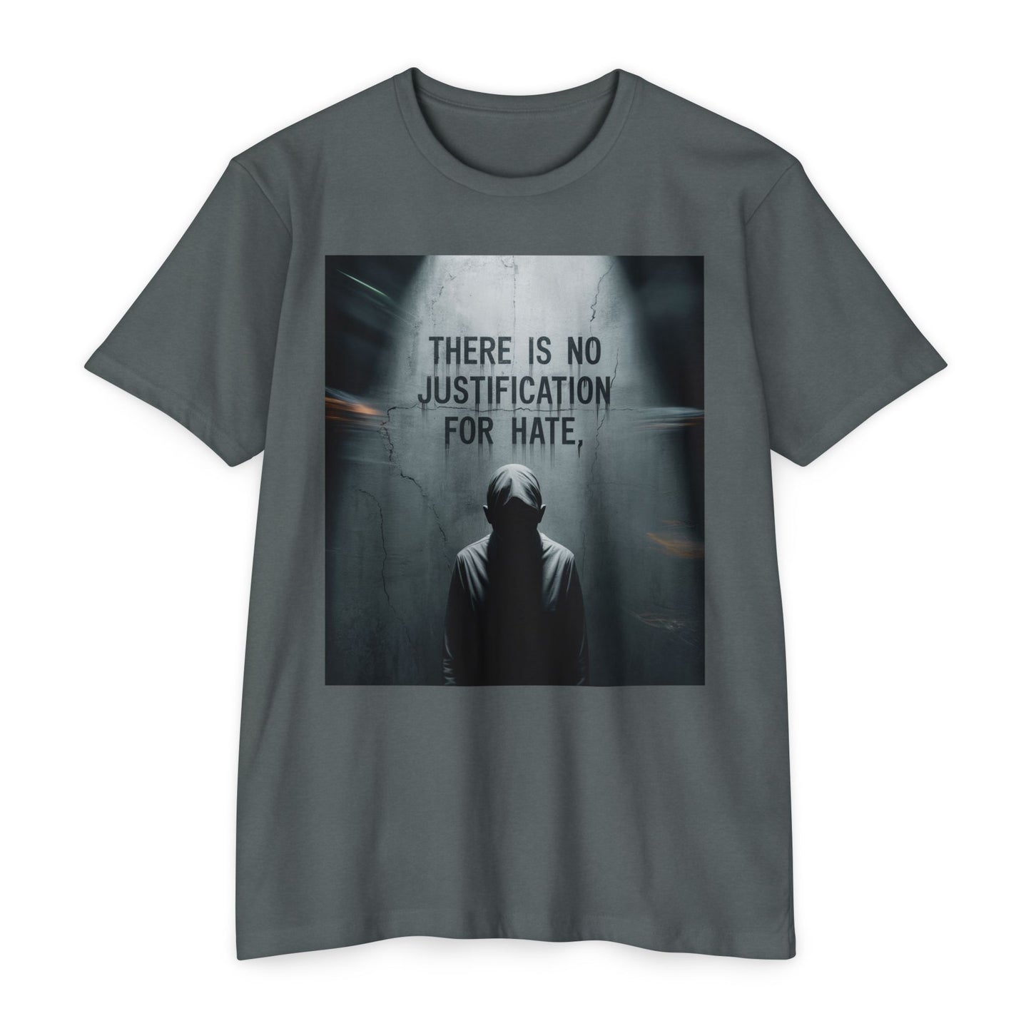 Unisex Graphic T-Shirt, Anti-Hate Statement Tee, Streetwear Shirt, Casual Wear, Gift for Activists