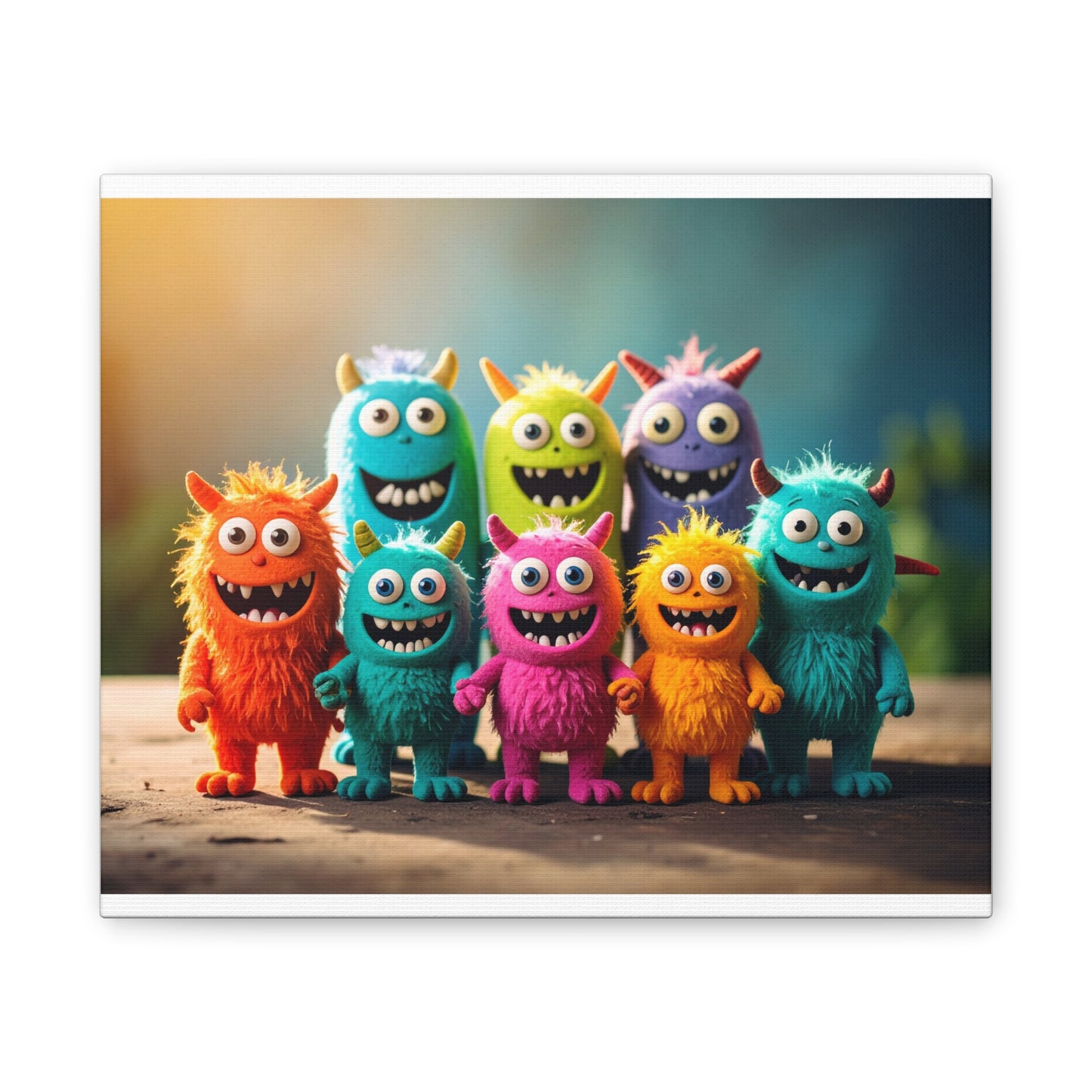 Colorful Monster Art Canvas