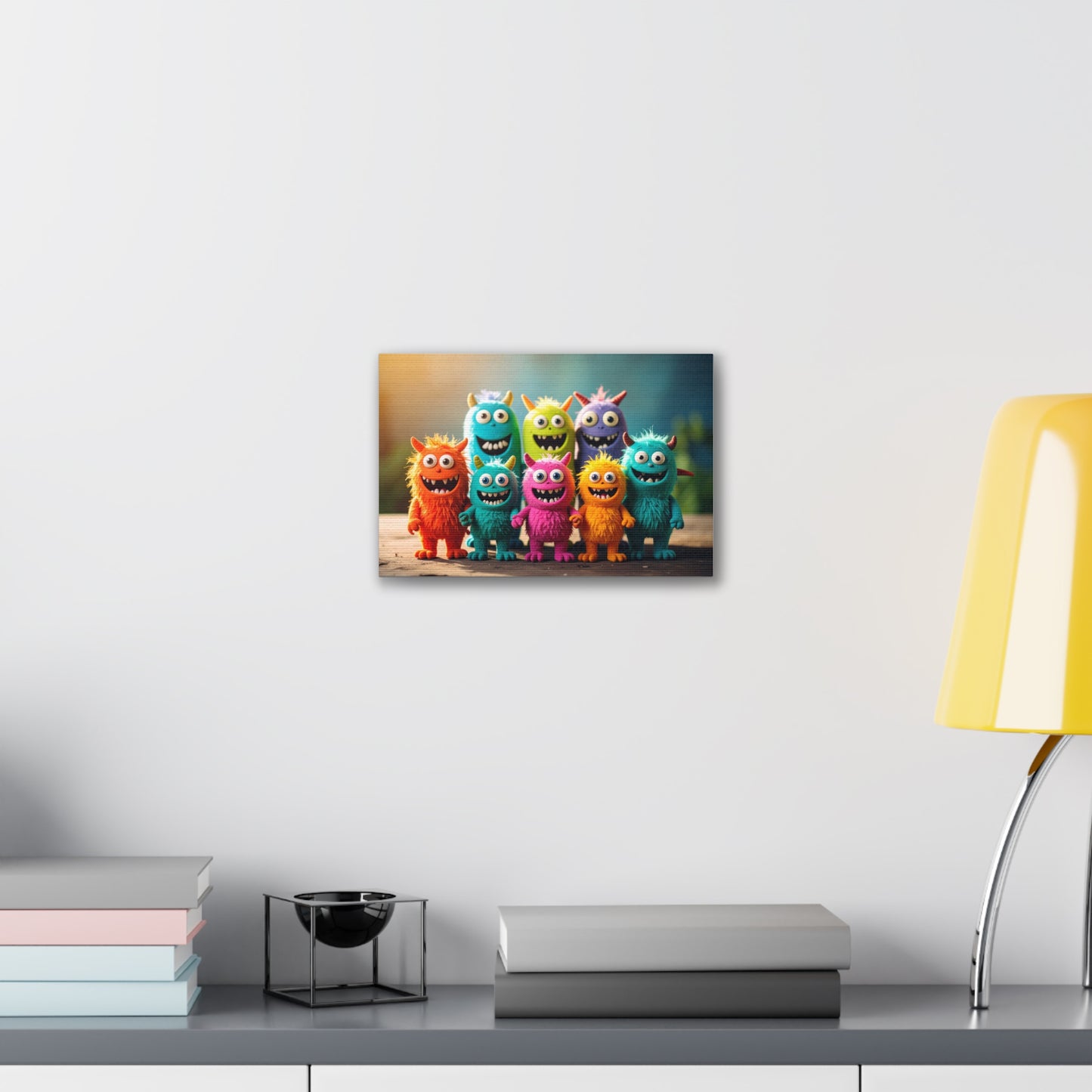 Colorful Monster Art Canvas