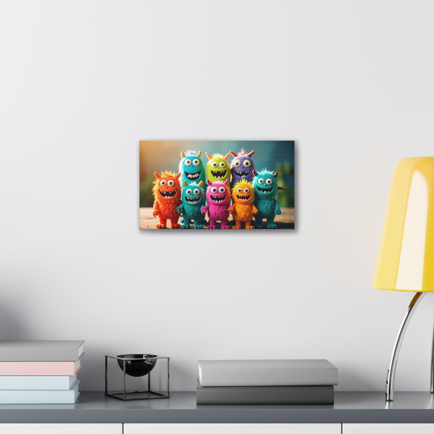 Colorful Monster Art Canvas