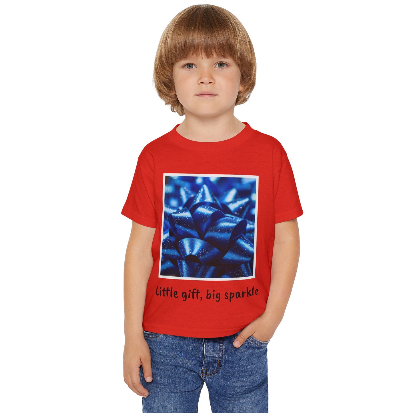 Toddler T-shirt Little Gift Big Sparkle Holiday Fun
