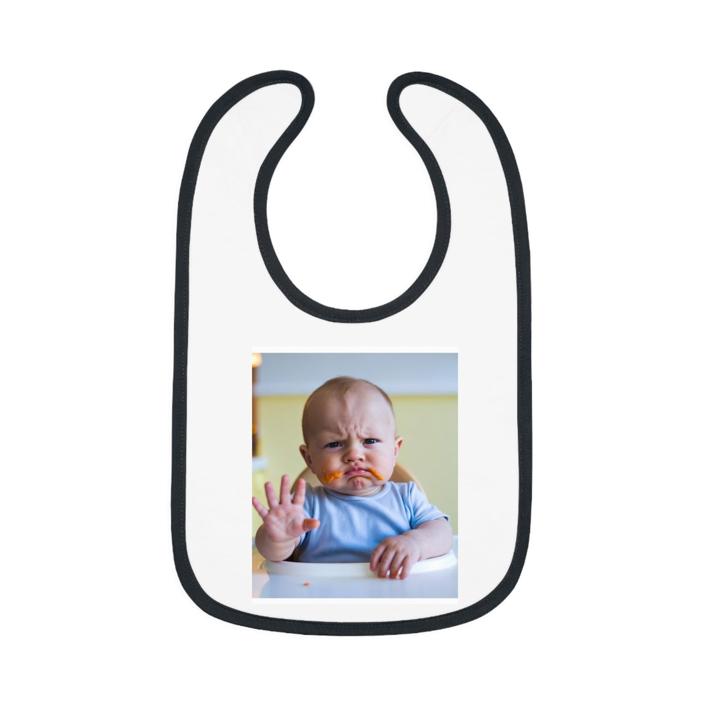 baby says "yuck" bib