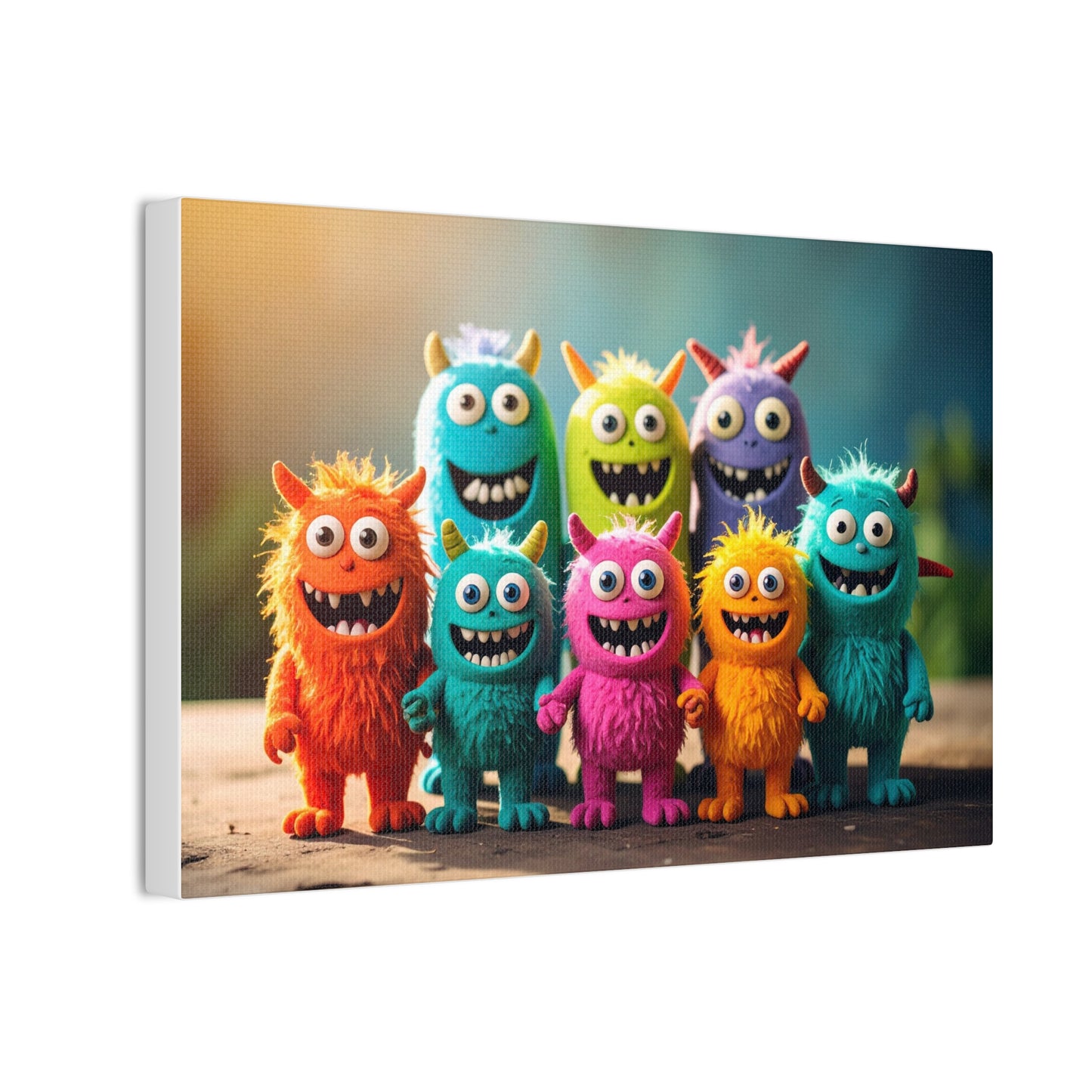 Colorful Monster Art Canvas