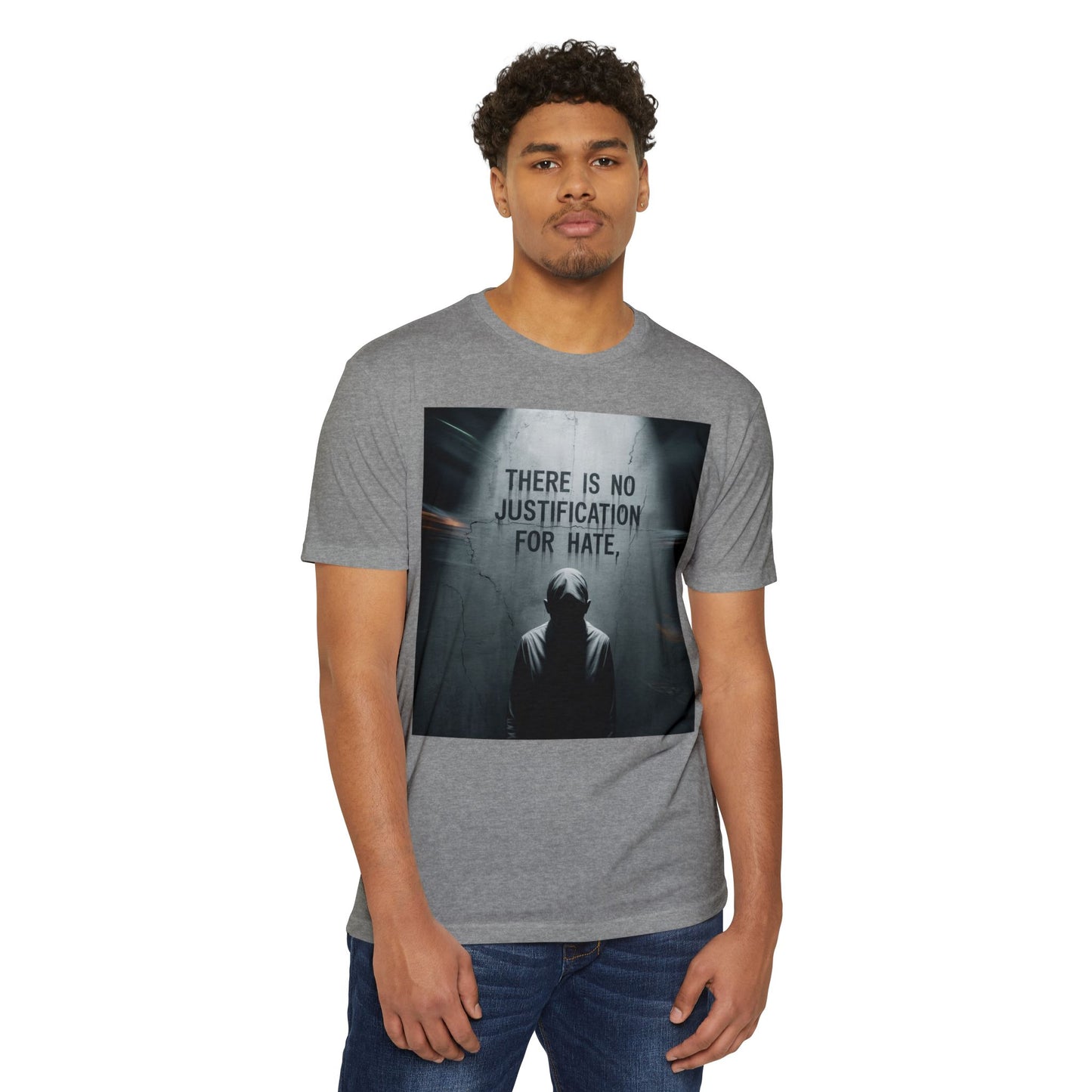 Unisex Graphic T-Shirt, Anti-Hate Statement Tee, Streetwear Shirt, Casual Wear, Gift for Activists