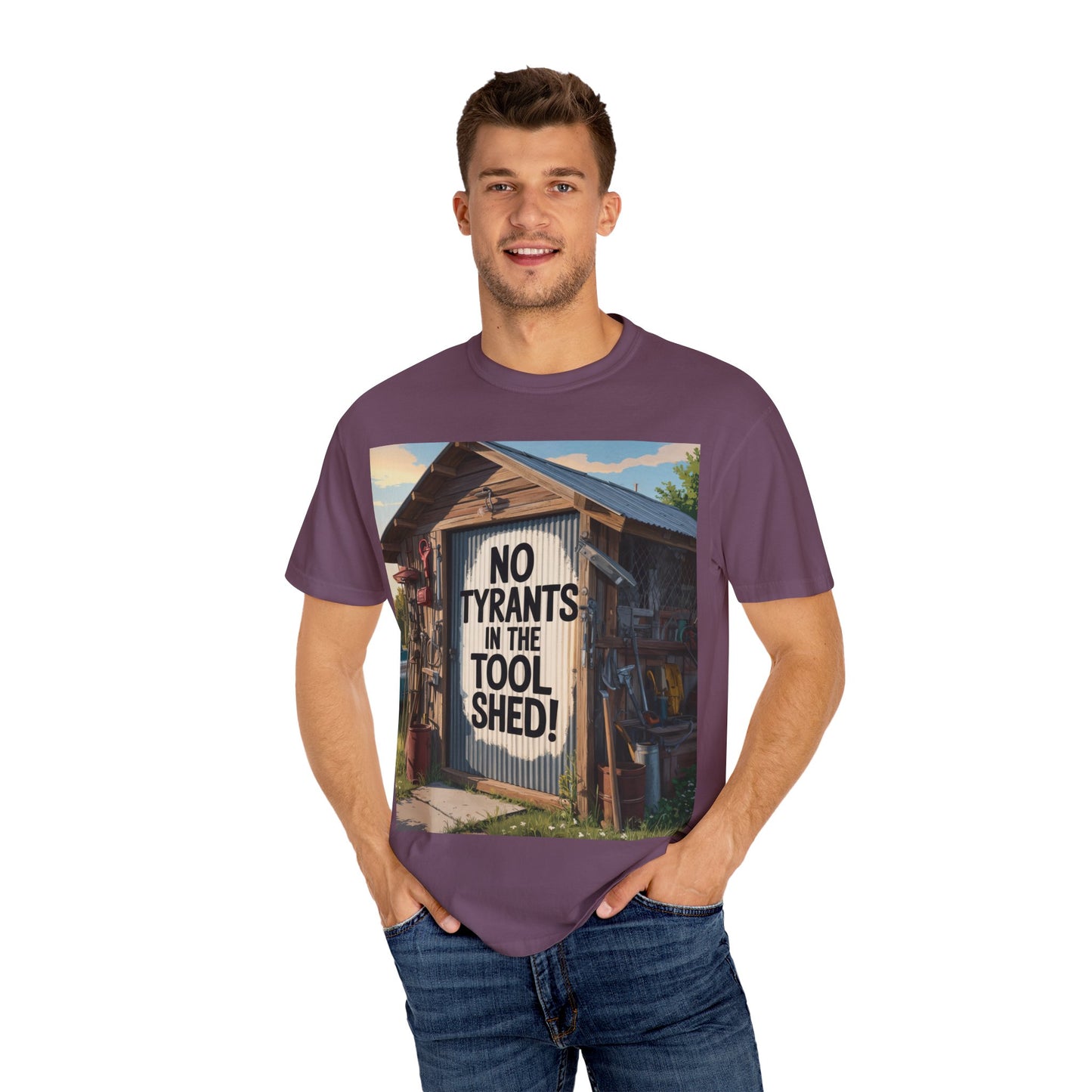 Garment-Dyed T-Shirt with Motivational Quote - Perfect for Casual Wear, Gifts, Home Decor, and Outdoor Adventures