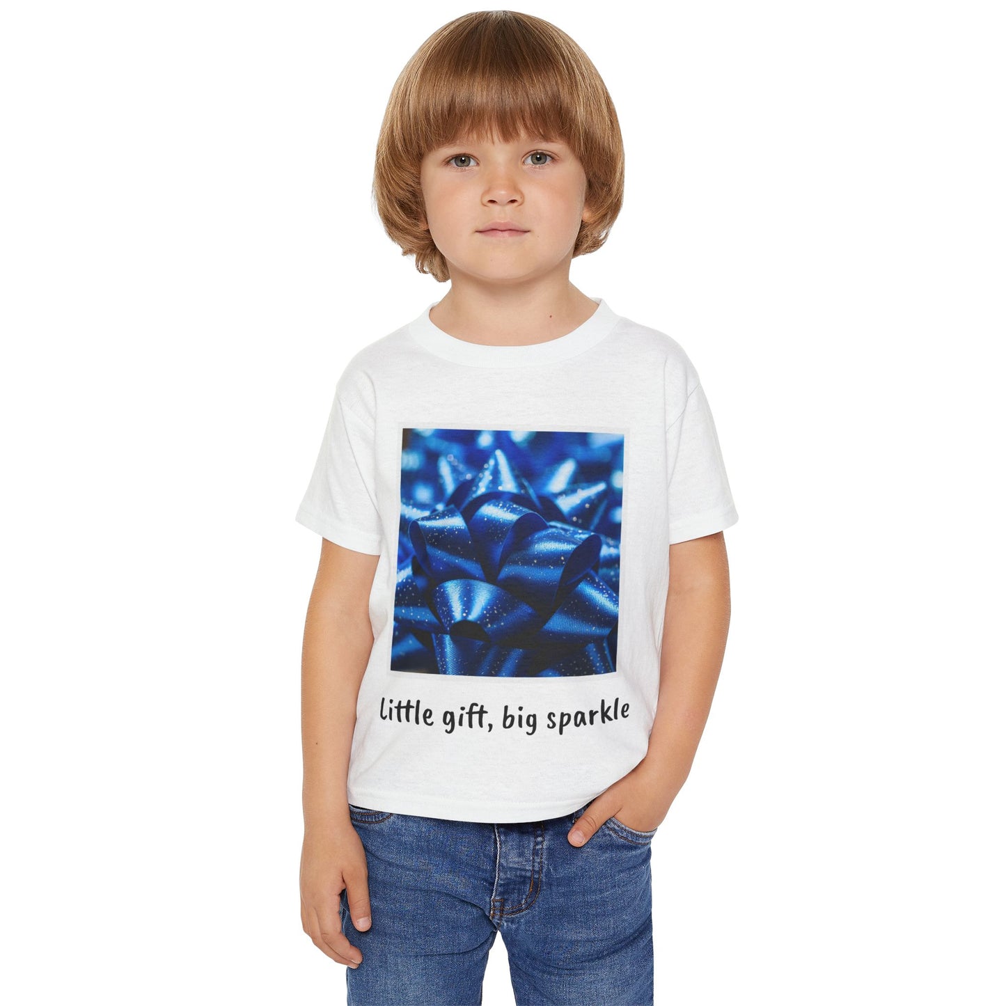 Toddler T-shirt Little Gift Big Sparkle Holiday Fun